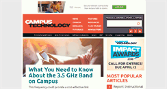 Desktop Screenshot of campustechnology.com
